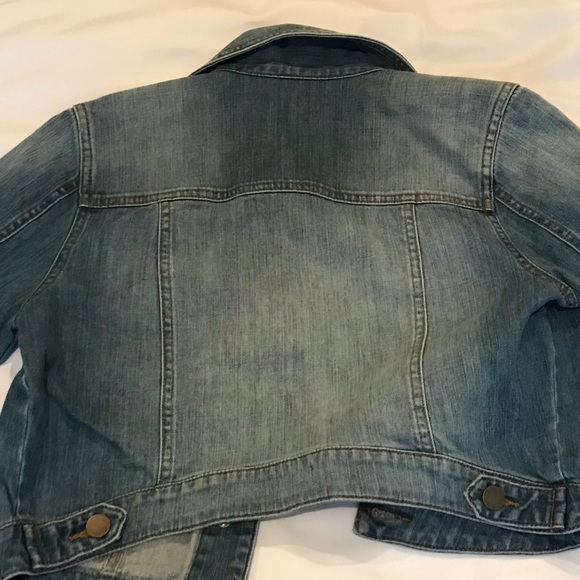 Women’s Rubbish Cropped Jean Jacket size M - Picture 6 of 6